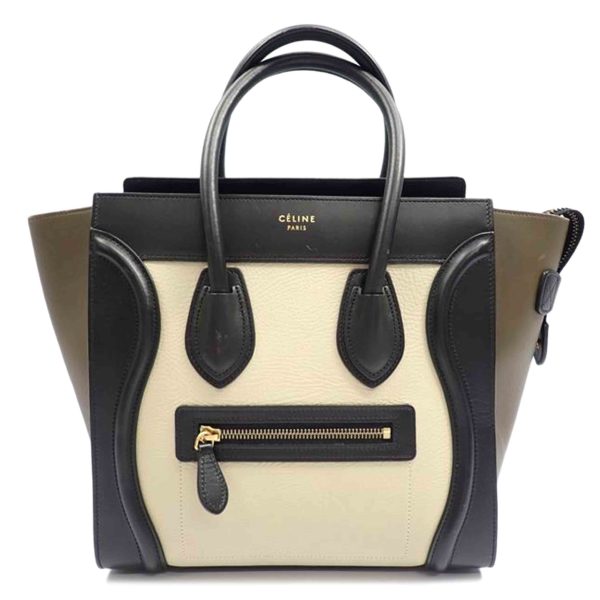 97482 2 Celine Micro Shopper Luggage Bag