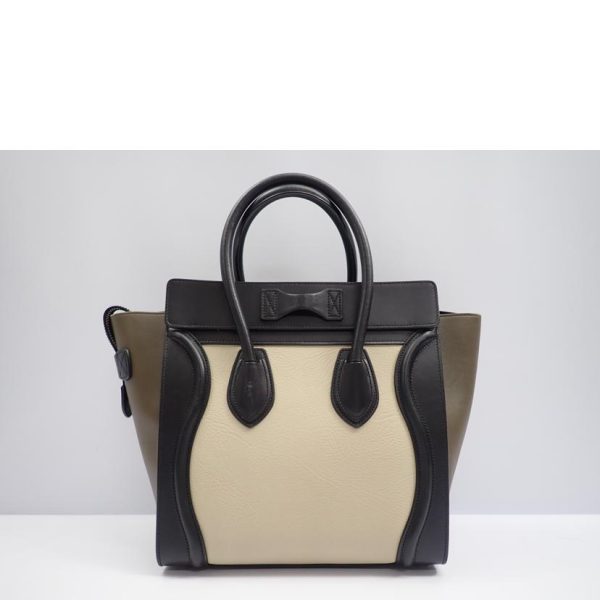 97482 3 Celine Micro Shopper Luggage Bag