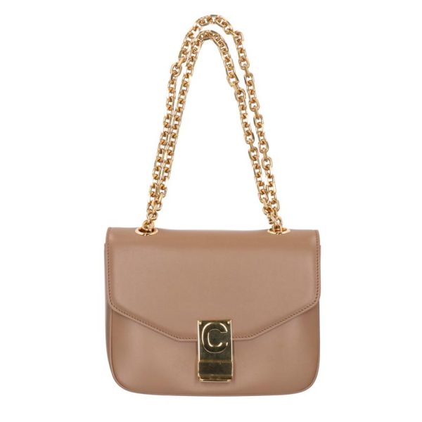 97804 1 Celine Small C Chain Shoulder Bag Light Camel