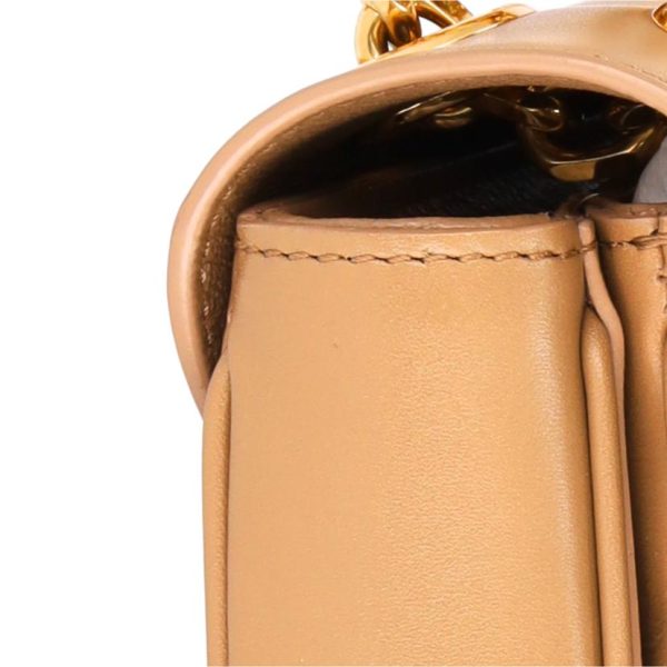 97804 8 Celine Small C Chain Shoulder Bag Light Camel