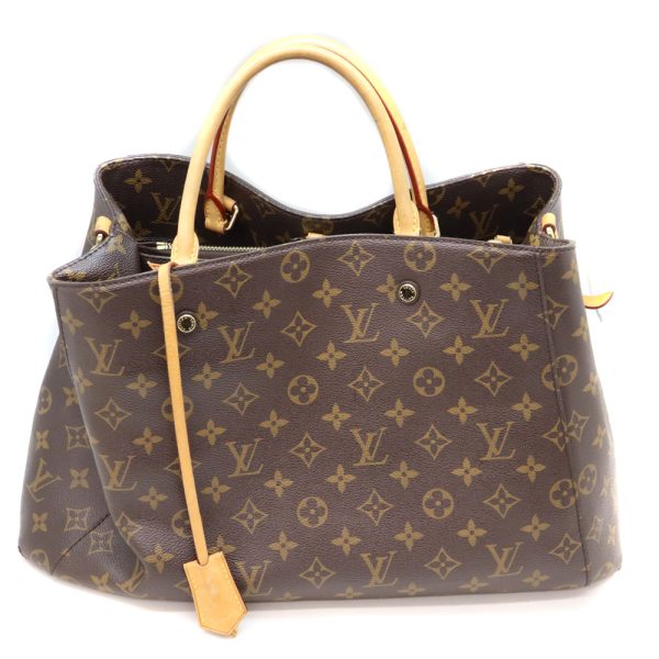 9946 1 Louis Vuitton Montaigne GM Bag Shoulder Handbag Monogram Canvas Brown