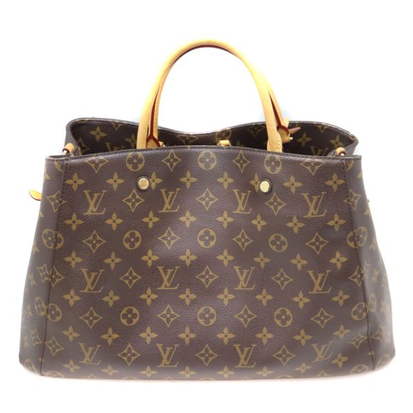 9946 2 Louis Vuitton Montaigne GM Bag Shoulder Handbag Monogram Canvas Brown