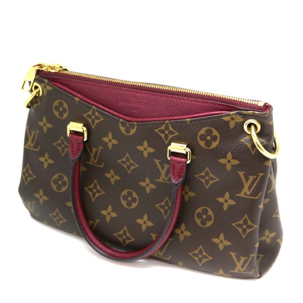 a2008757 1 Louis Vuitton Pallas BB 2WAY bag Monogram canvas Raisin Brown x Red