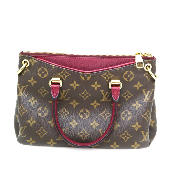 a2008757 3 Louis Vuitton Pallas BB 2WAY bag Monogram canvas Raisin Brown x Red