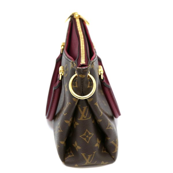 a2008757 4 Louis Vuitton Pallas BB 2WAY bag Monogram canvas Raisin Brown x Red