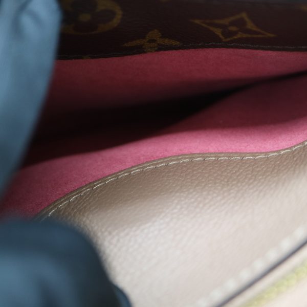 a21 2466 8 Louis Vuitton Pallas BB 2way Hand Bag Monogram Canvas Brown