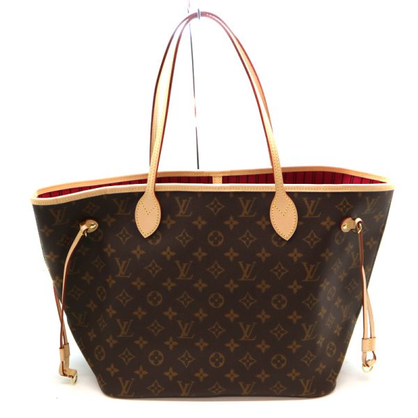 a21 510 3 LOUIS VUITTON Neverfull MM Monogram Canvas Brown Pivoine Pink