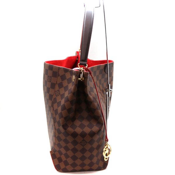 a21 735 4 LOUIS VUITTON Kaisa Hobo Damier Canvas Brown LV Brand Bag