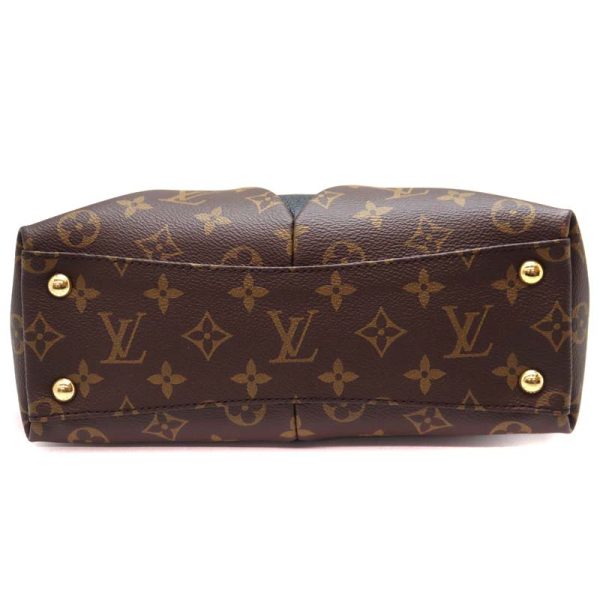 a21 887 5 Louis Vuitton V Tote BB Monogram Canvas Shoulder Bag Brown Black