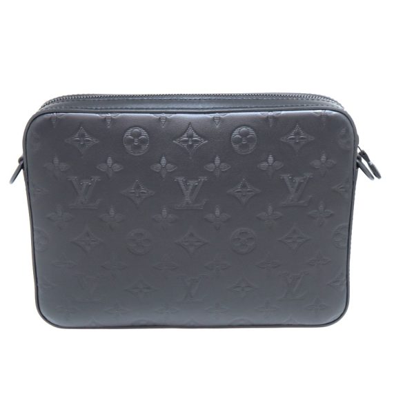 a22 10109 3 Louis Vuitton Duo Messenger Monogram Shadow Shoulder Bag Black