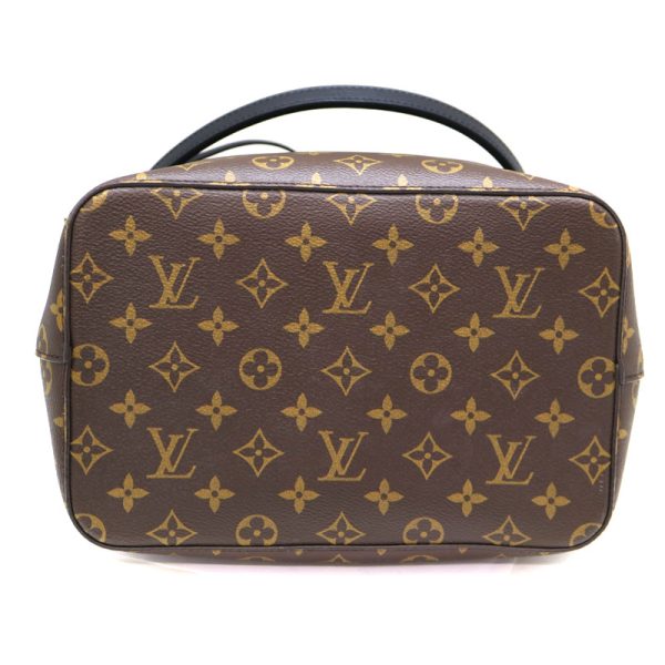 a22 312 6 Louis Vuitton NeoNoe Shoulder Bag Monogram Canvas Noir Brown x Black