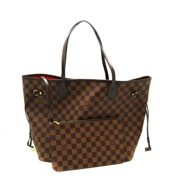 a22 827 2 LOUIS VUITTON Neverfull MM Tote Bag Damier Canvas Ebene Brown