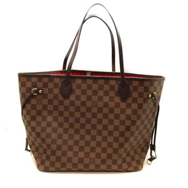 a22 827 3 LOUIS VUITTON Neverfull MM Tote Bag Damier Canvas Ebene Brown