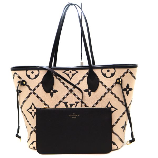 a22 8573 1 Louis Vuitton Neverfull MM Monogram Tote Bag Beige