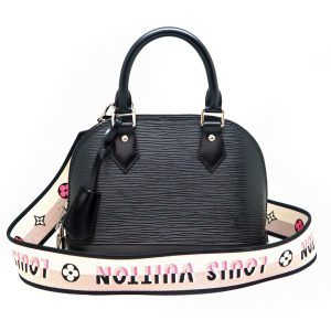 a23 11920 1 Prada Nylon Leather Shoulder Bag Black