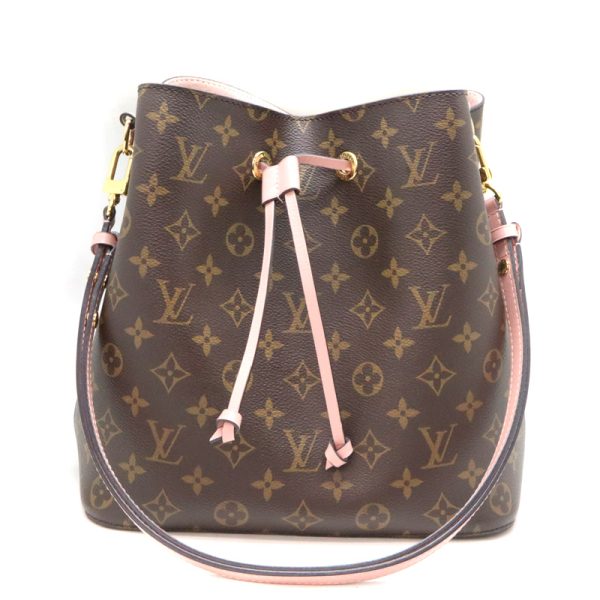 a23 4734 1 Louis Vuitton NeoNoe Monogram Brown Pink