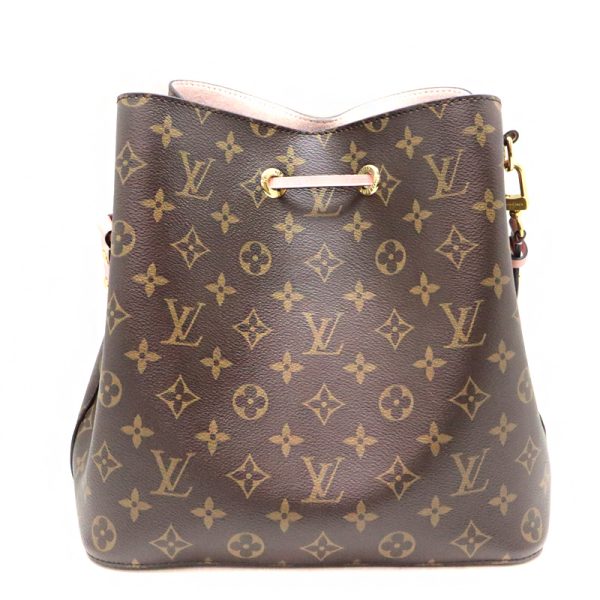 a23 4734 2 Louis Vuitton NeoNoe Monogram Brown Pink