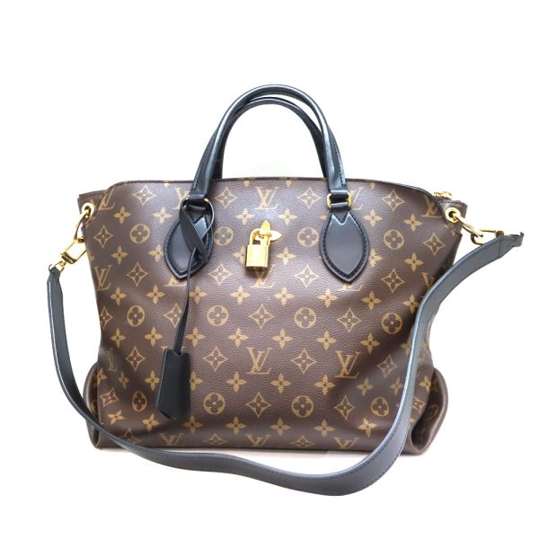 a23 6383 1 Louis Vuitton Flower Zipped Tote Monogram Brown