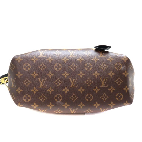 a23 6383 5 Louis Vuitton Flower Zipped Tote Monogram Brown