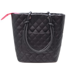 a23 6590 Gucci Bag Leather Black Silver Hardware