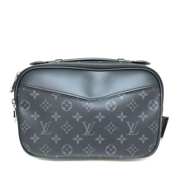 a23 857 1 Louis Vuitton Bum Bag Body Monogram Eclipse Gray