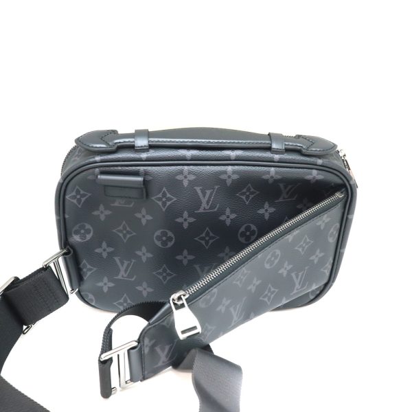 a23 857 2 Louis Vuitton Bum Bag Body Monogram Eclipse Gray