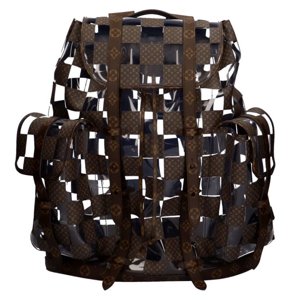 brb00090000004343 1 Louis Vuitton Christopher MM Monogram Chess Rucksack Backpack