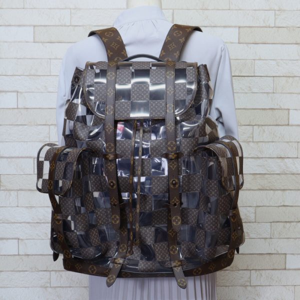 brb00090000004343 2 Louis Vuitton Christopher MM Monogram Chess Rucksack Backpack