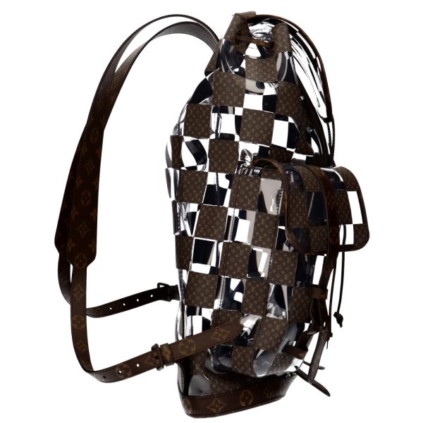 brb00090000004343 4 Louis Vuitton Christopher MM Monogram Chess Rucksack Backpack