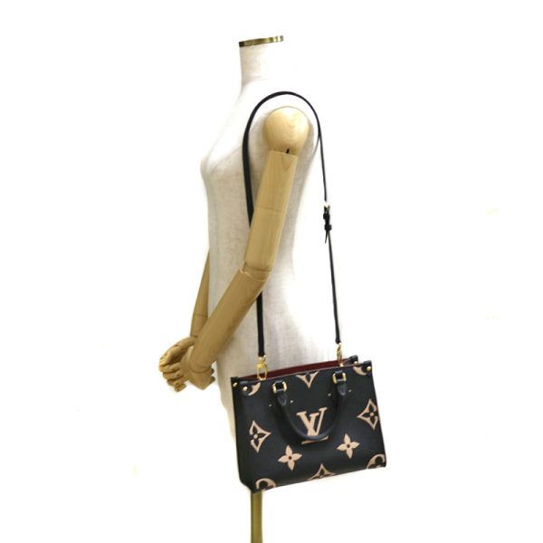 c21 2265 11 LOUIS VUITTON Onthego Tote Shoulder Bag 2way Black