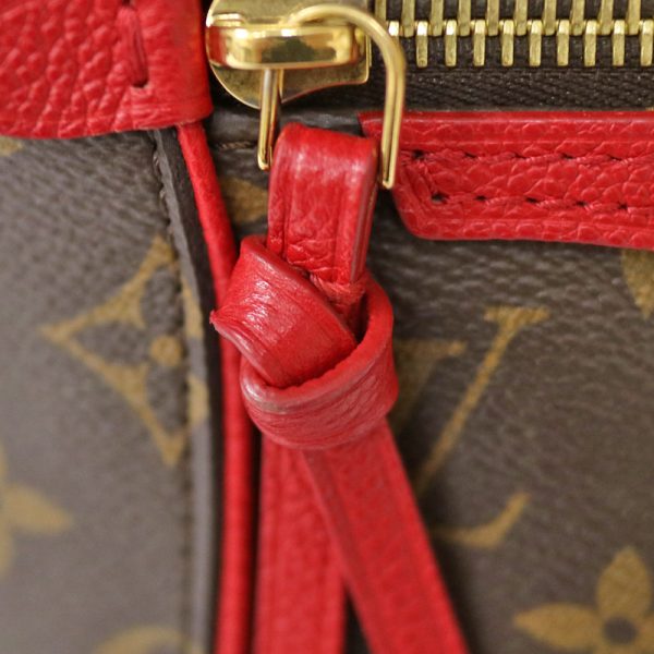 c21 3847 12 Louis Vuitton Tournelle PM Cerise Bag 2WAY Large Capacity Red Monogram Canvas Tote Bag