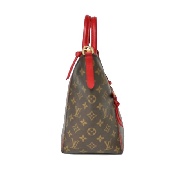 c21 3847 3 Louis Vuitton Tournelle PM Cerise Bag 2WAY Large Capacity Red Monogram Canvas Tote Bag