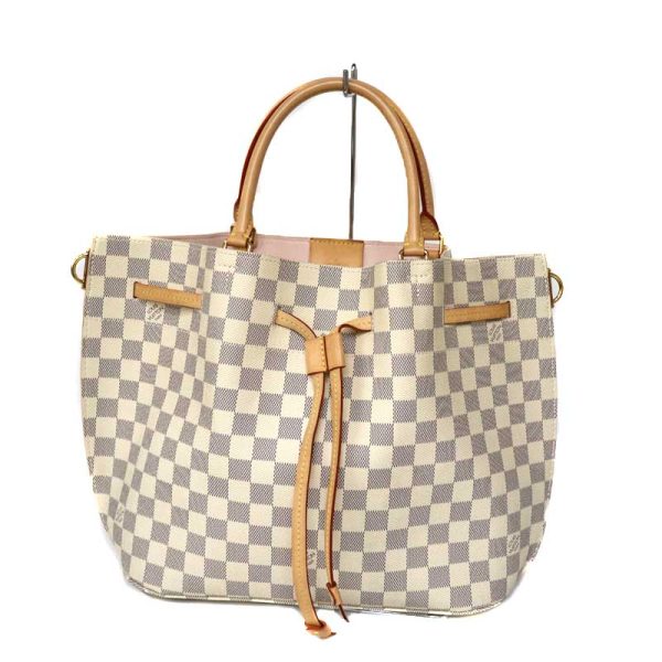 c21 5191 1 Louis Vuitton Girolata Damier Canvas Brown Handbag White Azur Pink