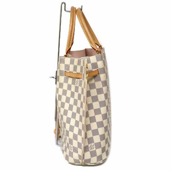 c21 5191 5 Louis Vuitton Girolata Damier Canvas Brown Handbag White Azur Pink