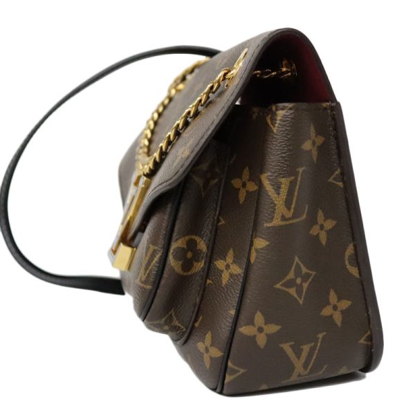 c21 6355 2 Louis Vuitton Passy Monogram Crossbody Chain Shoulder Bag Brown