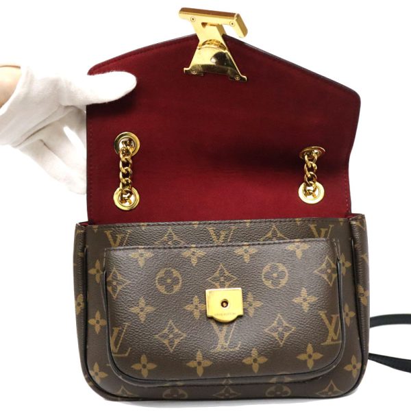 c21 6355 8 Louis Vuitton Passy Monogram Crossbody Chain Shoulder Bag Brown