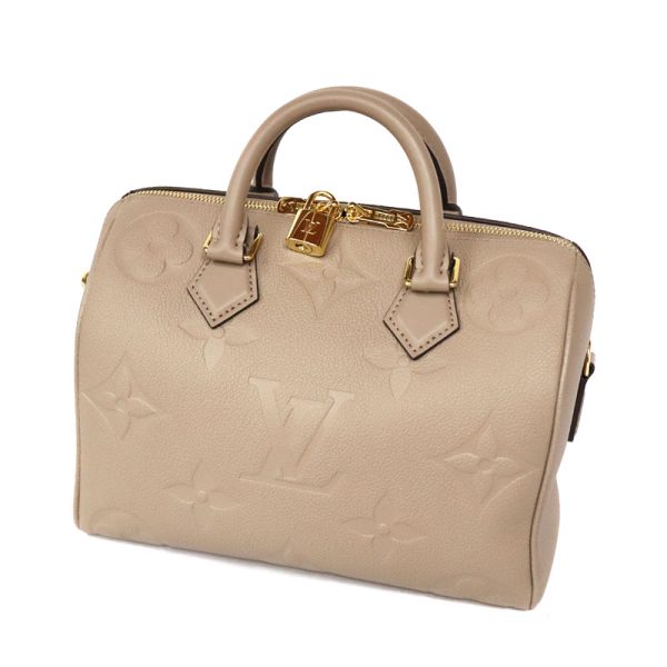 c21 6777 1 Louis Vuitton Speedy Bandouliere Empreinte Leather Handbag Beige