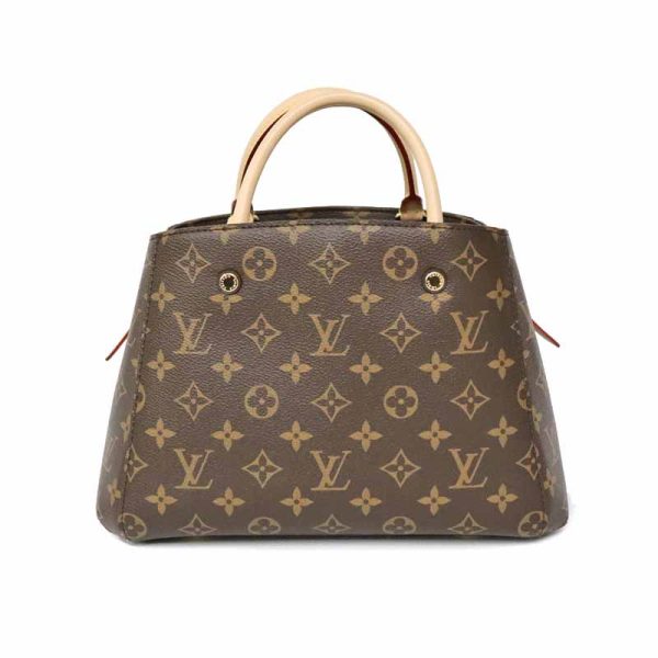 c22 3091 1 Louis Vuitton Montaigne BB Monogram Handbag Brown