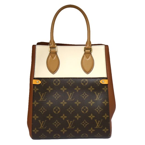 c22 402 3 Louis Vuitton Field LV Camel Sunbeam Creme Leather Shoulder Bag Brown