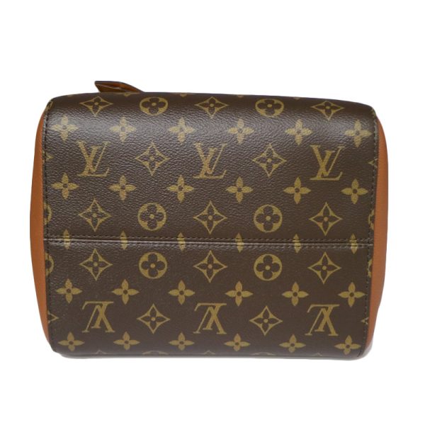 c22 402 5 Louis Vuitton Field LV Camel Sunbeam Creme Leather Shoulder Bag Brown