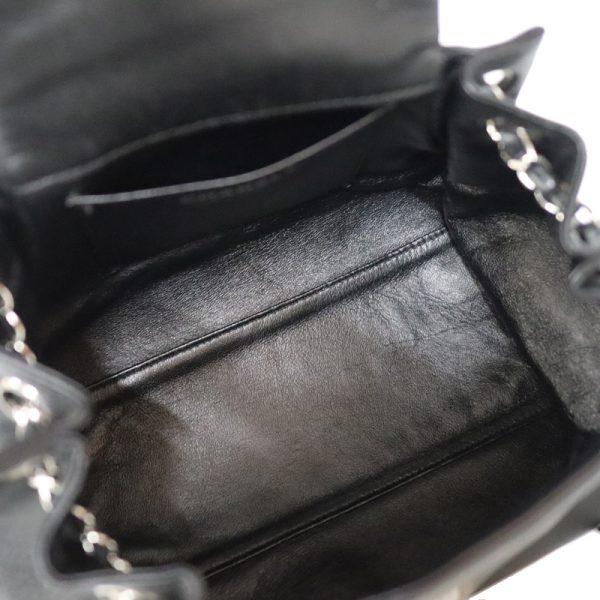 c22 4702 14 Chanel Chain Tote Bag Lambskin Shoulder Bag Black