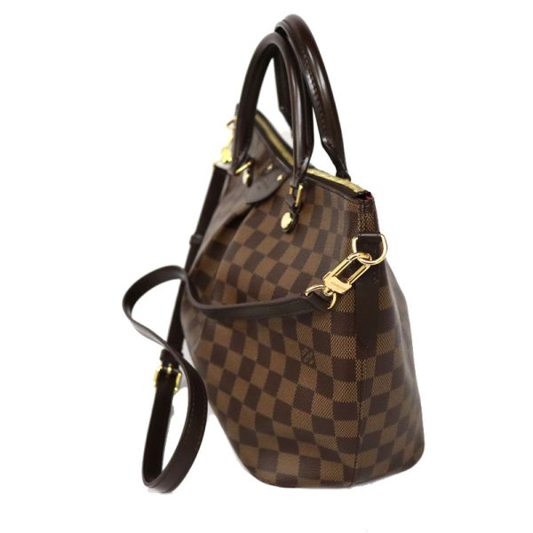 c22 646 3 Louis Vuitton Siena MM Damier Canvas Ebene Brown LV Tote Bag