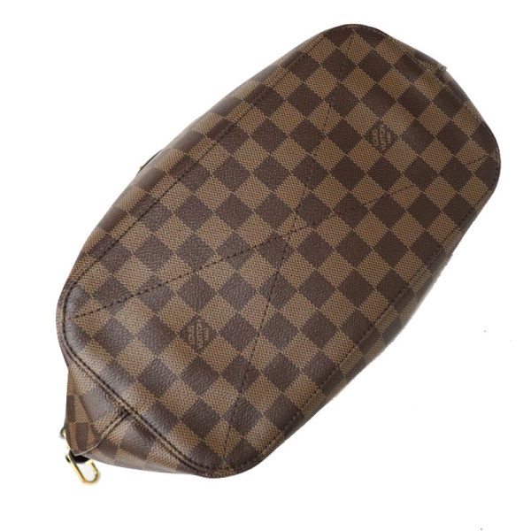 c22 646 5 Louis Vuitton Siena MM Damier Canvas Ebene Brown LV Tote Bag