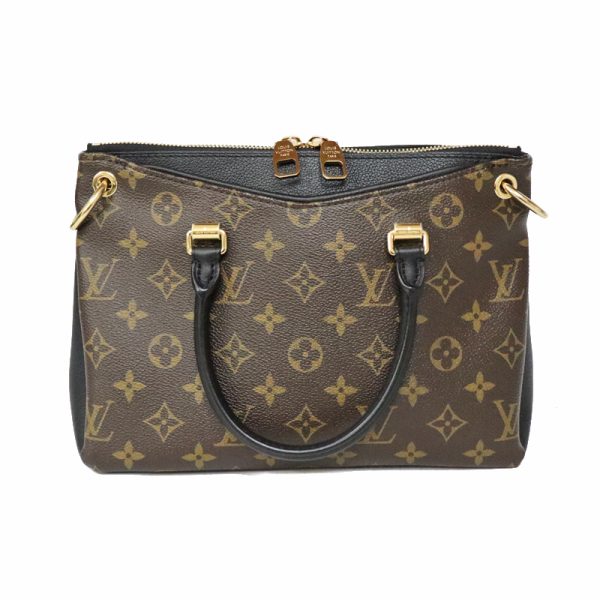 c22 694 1 Louis Vuitton Pallas BB Monogram Canvas Noir Brown x Black Shoulder Handbag 2way