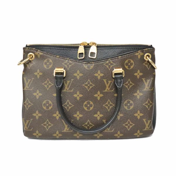 c22 694 3 Louis Vuitton Pallas BB Monogram Canvas Noir Brown x Black Shoulder Handbag 2way