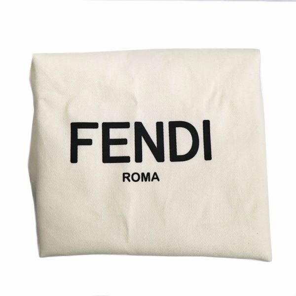 c24 2088 12 Fendi Deformed Small Shoulder Bag White