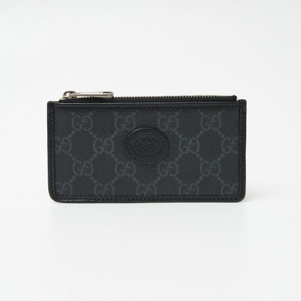 compass1705122184 Gucci Interlocking G Business Card Holder Black