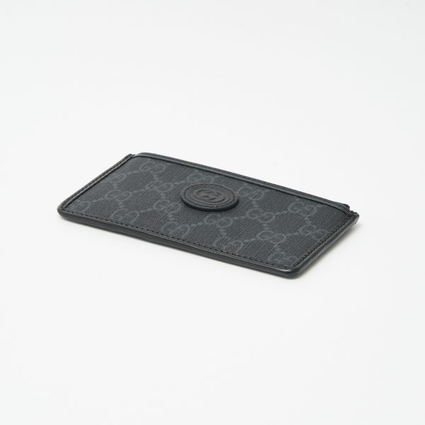 compass1705122197 Gucci Interlocking G Business Card Holder Black