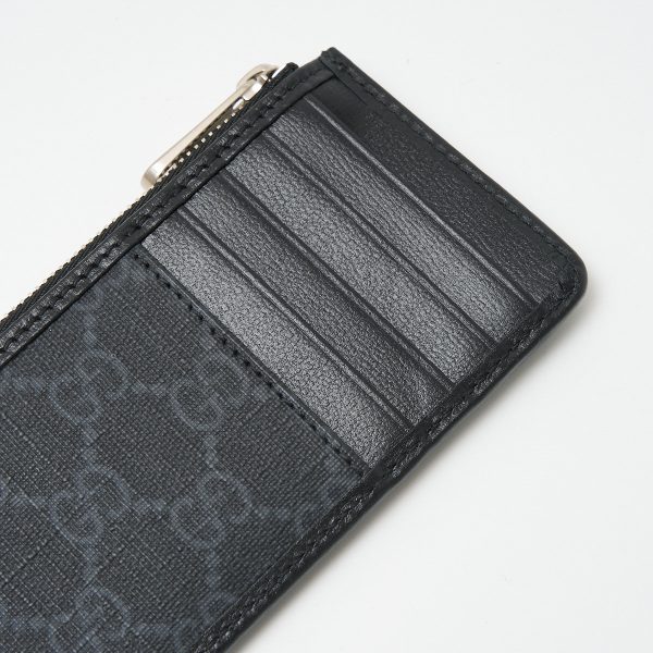 compass1705122215 Gucci Interlocking G Business Card Holder Black