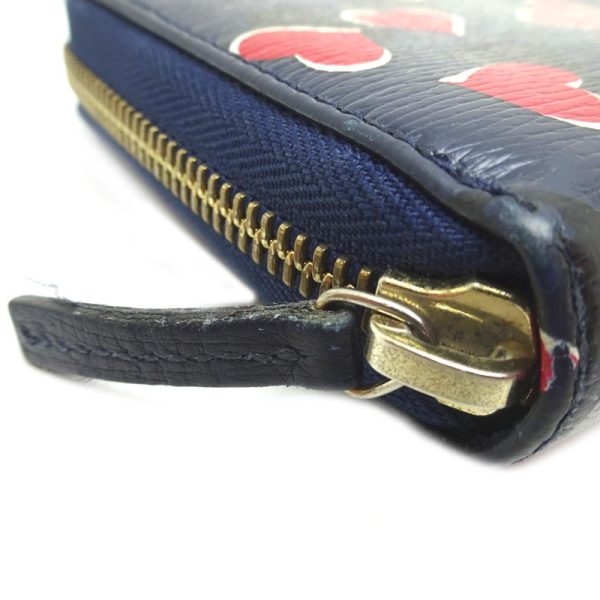 dh61213 6 Gucci Round Zipper Long Wallet Navy